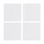 13 Mesh - Zwiegart - Orange Line - Mono Deluxe Needlepoint Canvas - White