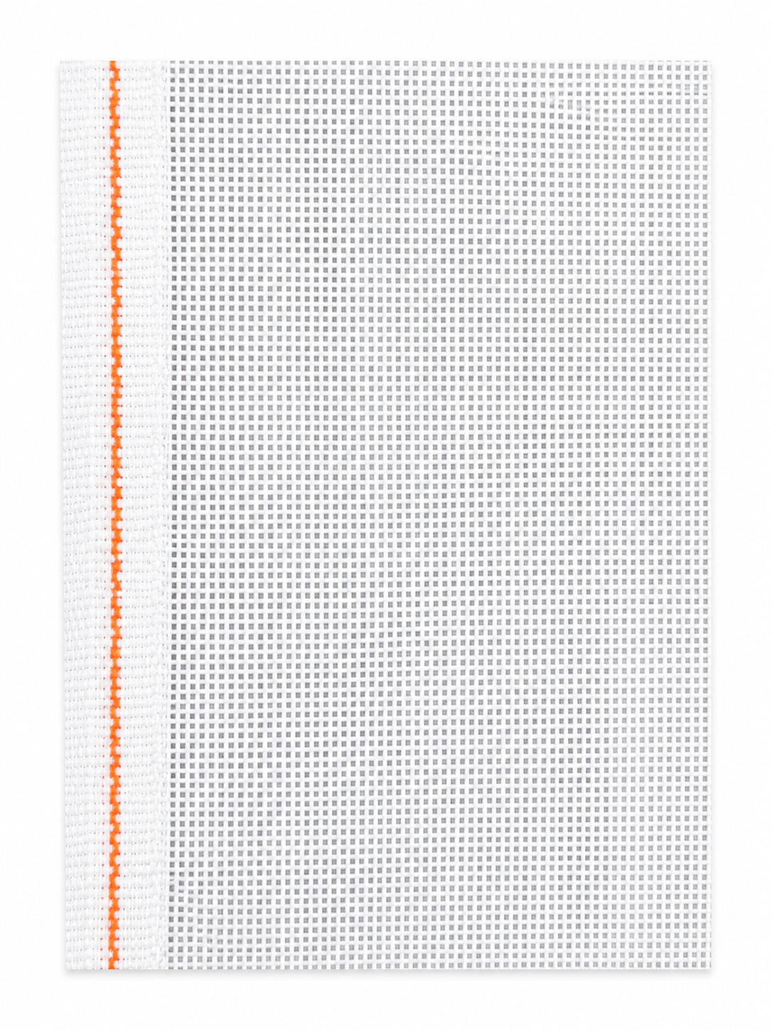18 Mesh - Zwiegart - Orange Line - Mono Deluxe Needlepoint Canvas - White