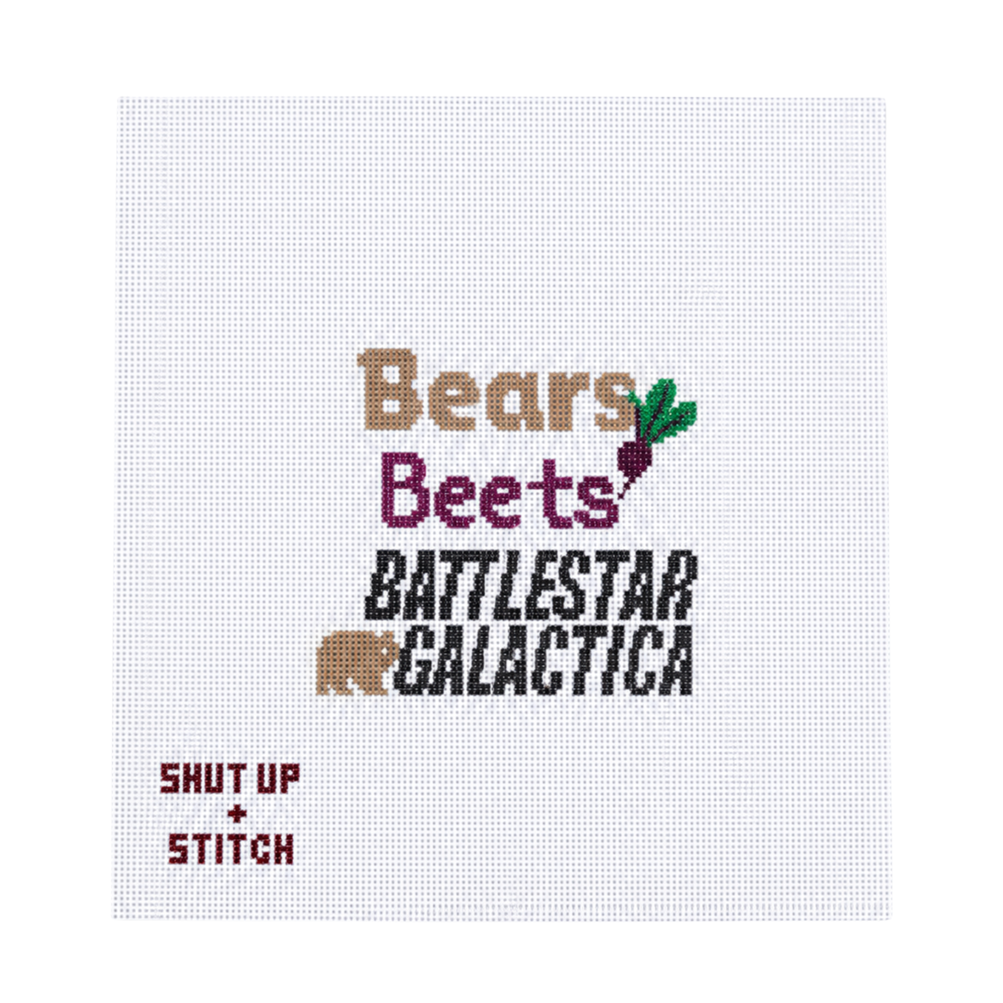 Bears, Beets, Battlestar Galactica Needlepoint Canvas - The Office