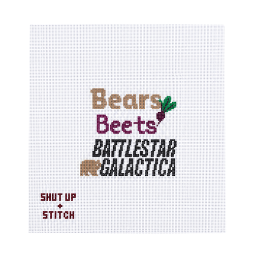 Bears, Beets, Battlestar Galactica Needlepoint Canvas - The Office
