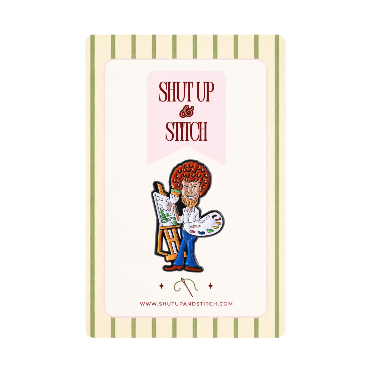 Bob Ross Needlepoint Canvas