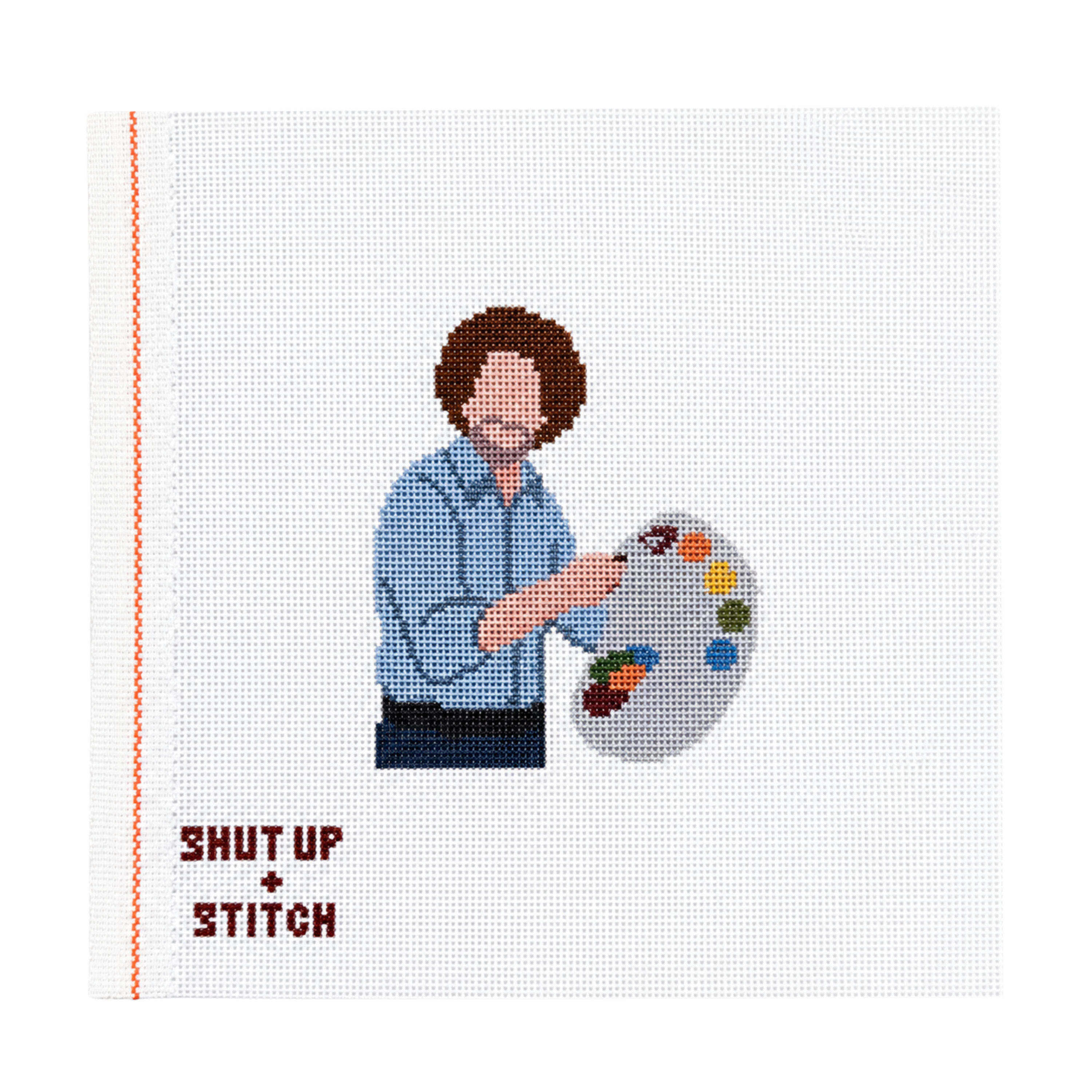 Bob Ross Needlepoint Canvas