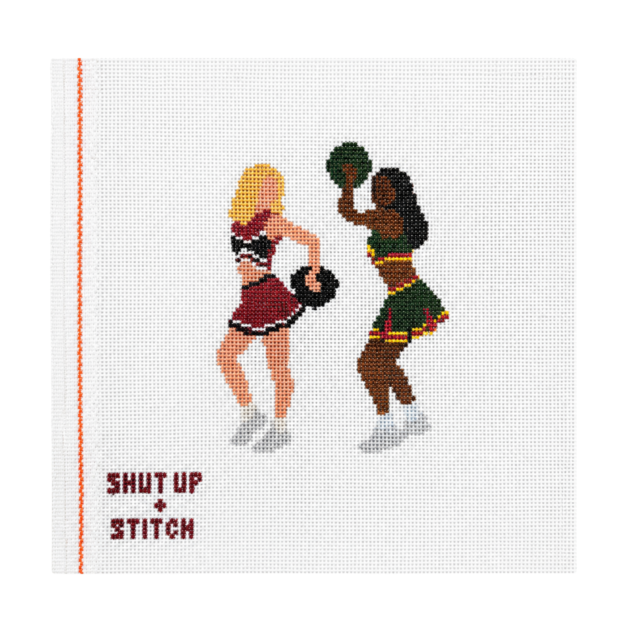 Bring It On Cheerleading Needlepoint Canvas
