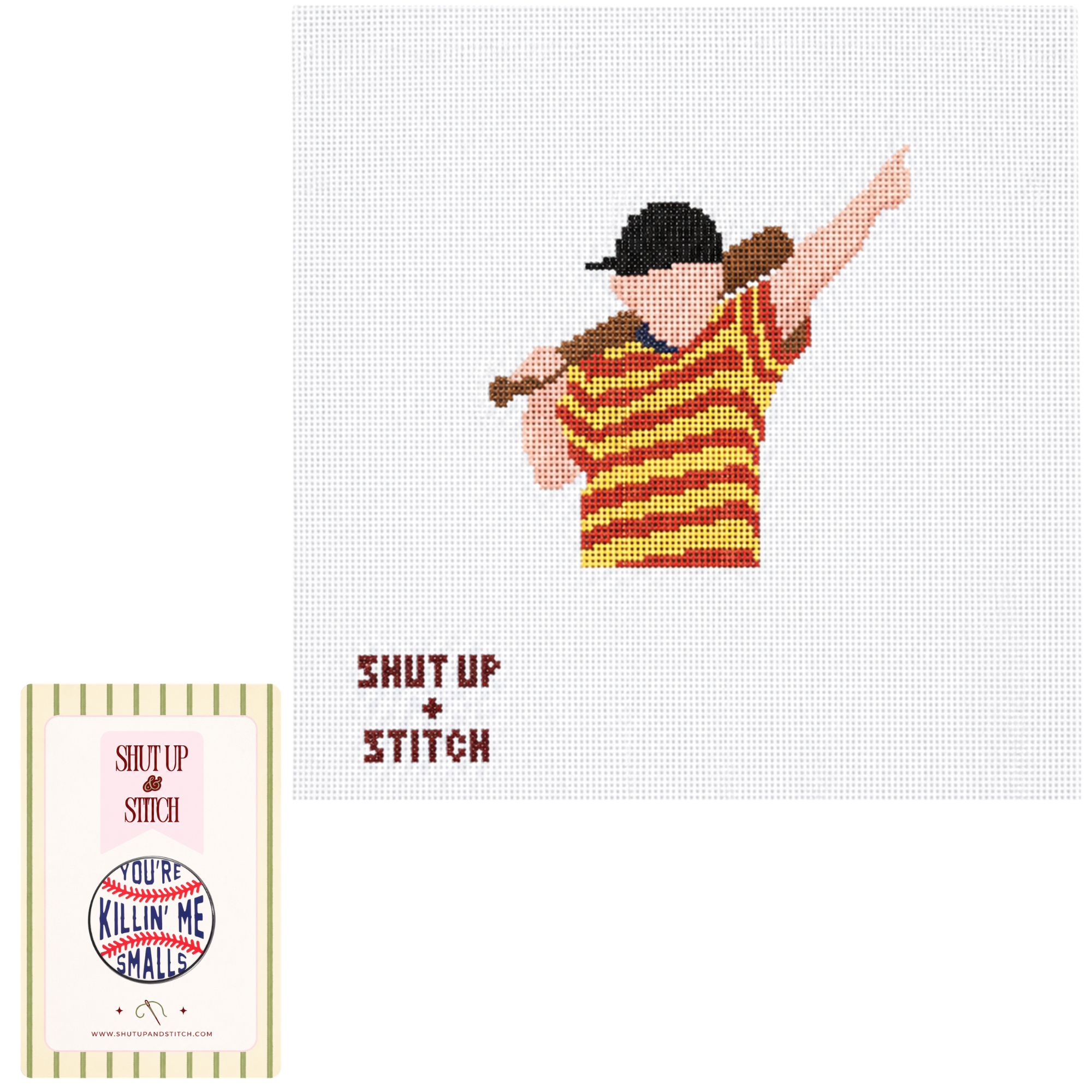 Calling His Shot Needlepoint Canvas – The Sandlot