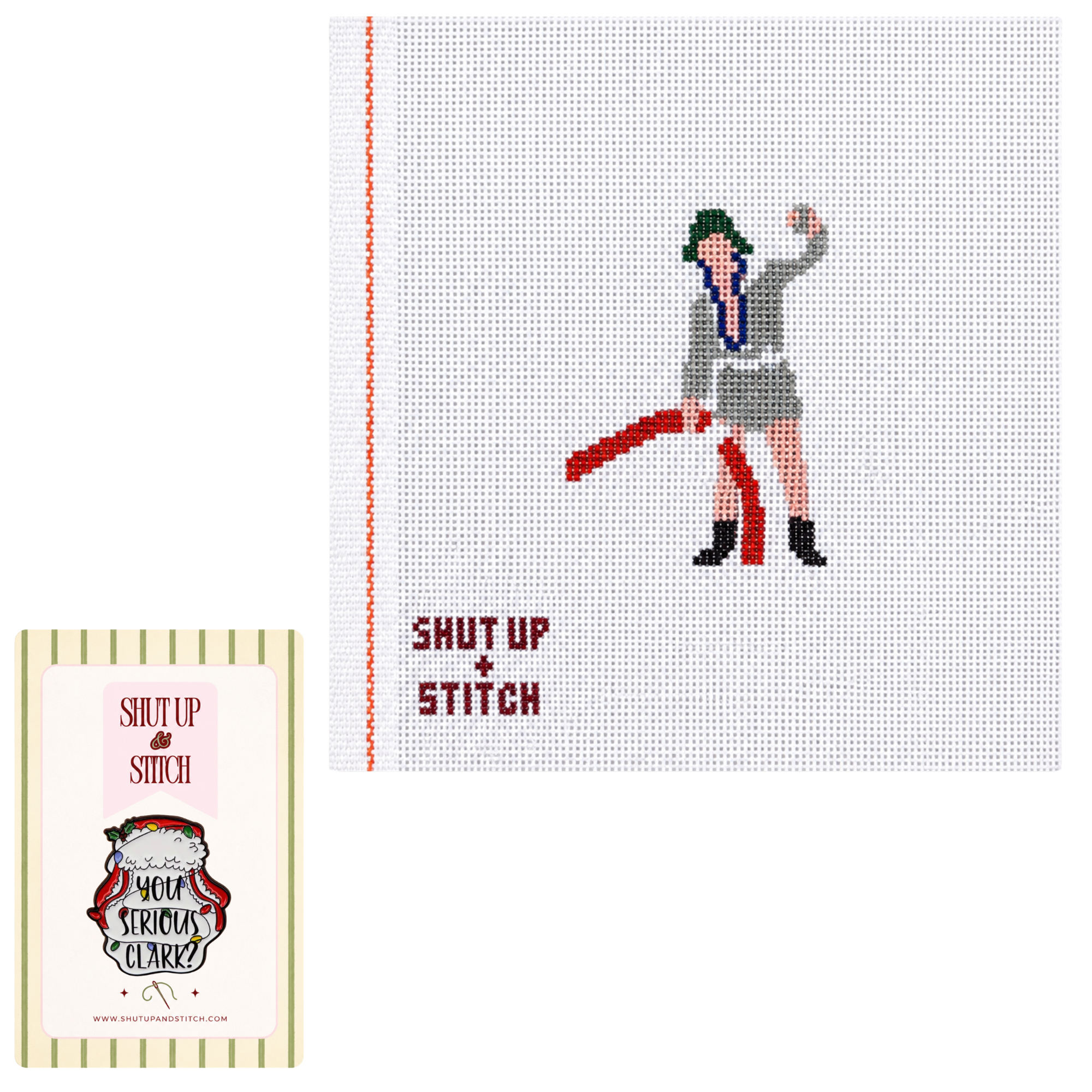 Cousin Eddie Shitter’s Full National Lampoon’s Christmas Vacation Needlepoint Canvas