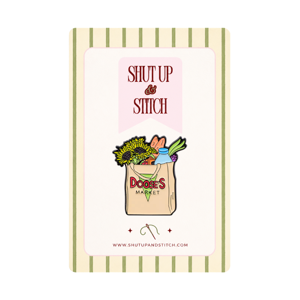 Gilmore Girls Stars Hollow Village, Doose’s Market Needlepoint Canvas