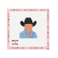 George Strait King of Country Inspired Needlepoint Canvas
