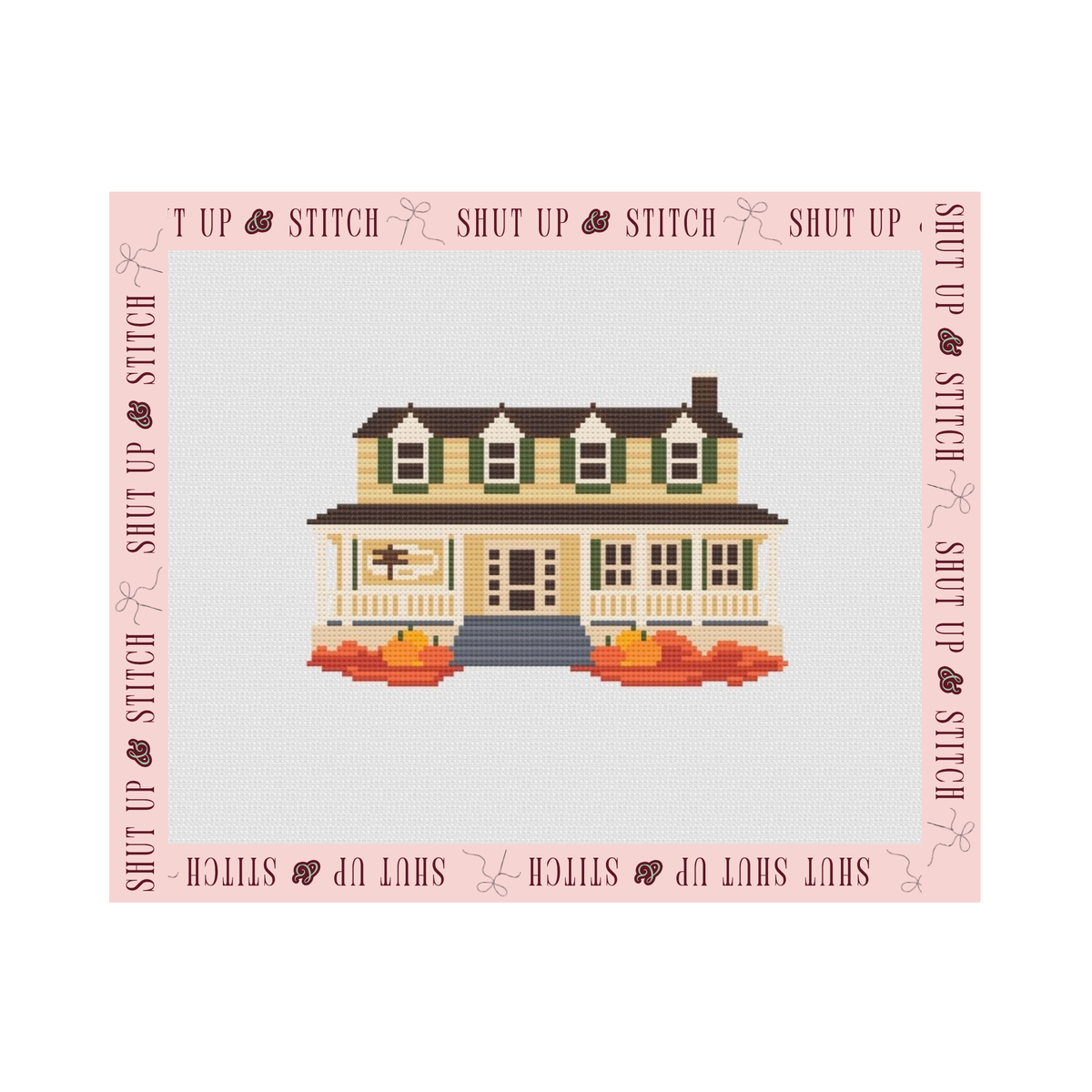 Gilmore Girls Stars Hollow Village- Dragonfly Inn Needlepoint Canvas