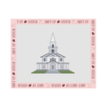 Gilmore Girls Stars Hollow Village- Stars Hollow Church Needlepoint Canvas