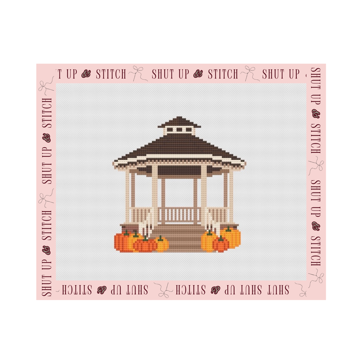 Gilmore Girls Stars Hollow Village- Stars Hollow Gazebo Needlepoint Canvas