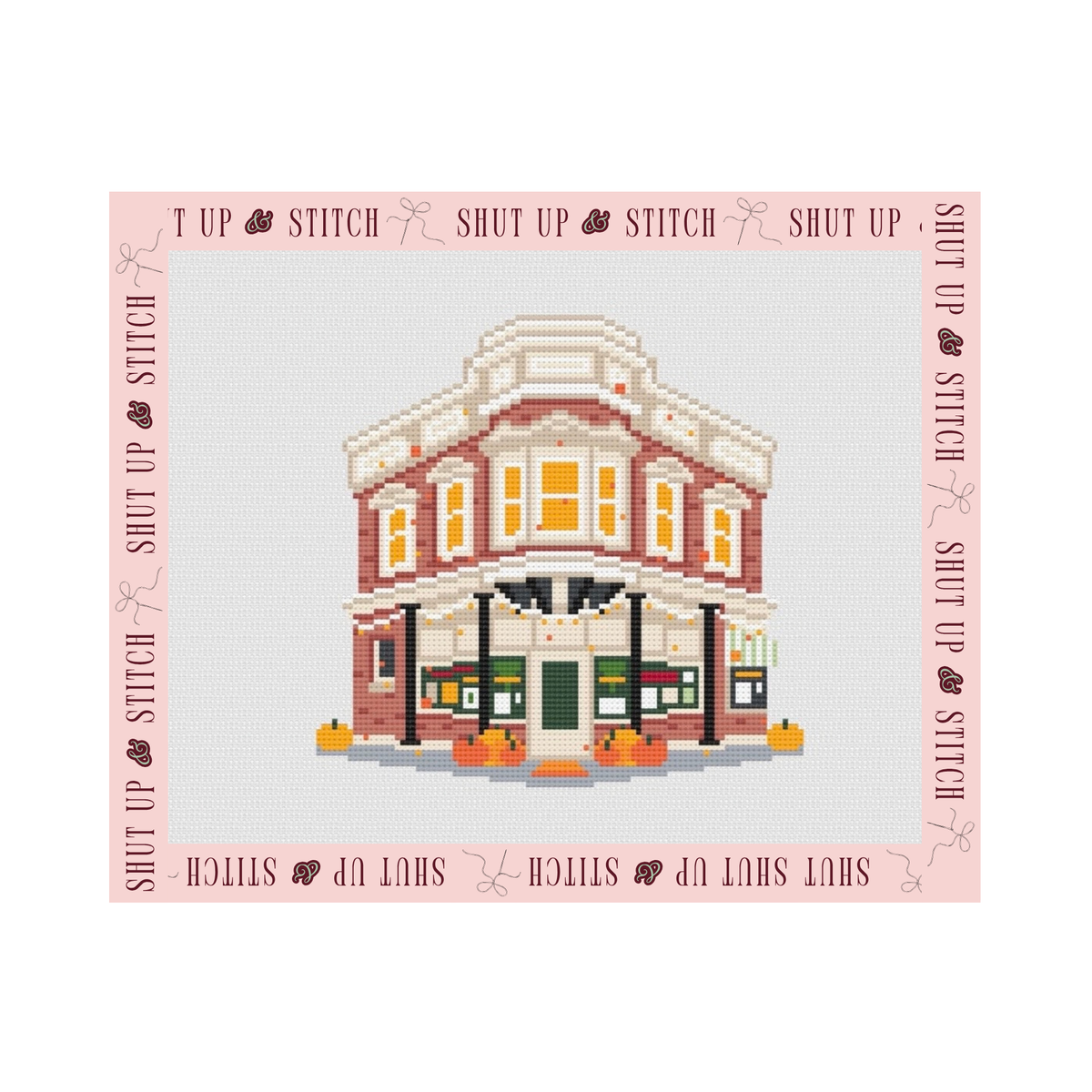 Gilmore Girls Stars Hollow Village, Doose’s Market Needlepoint Canvas