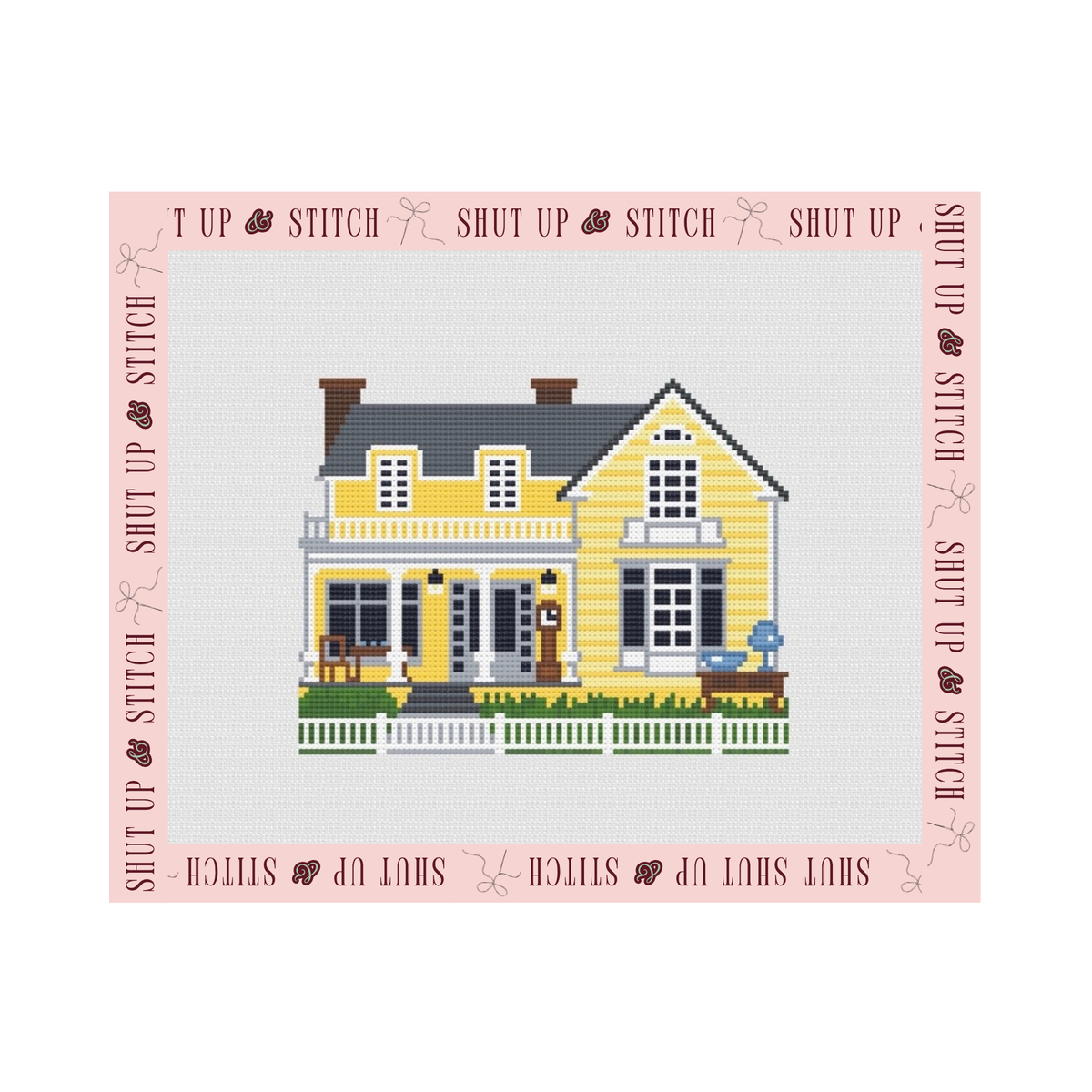 Gilmore Girls Stars Hollow Village, Kim’s Antiques Needlepoint Canvas