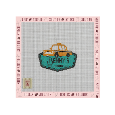 Halloweentown Benny’s Taxi Company Needlepoint Canvas - Disney