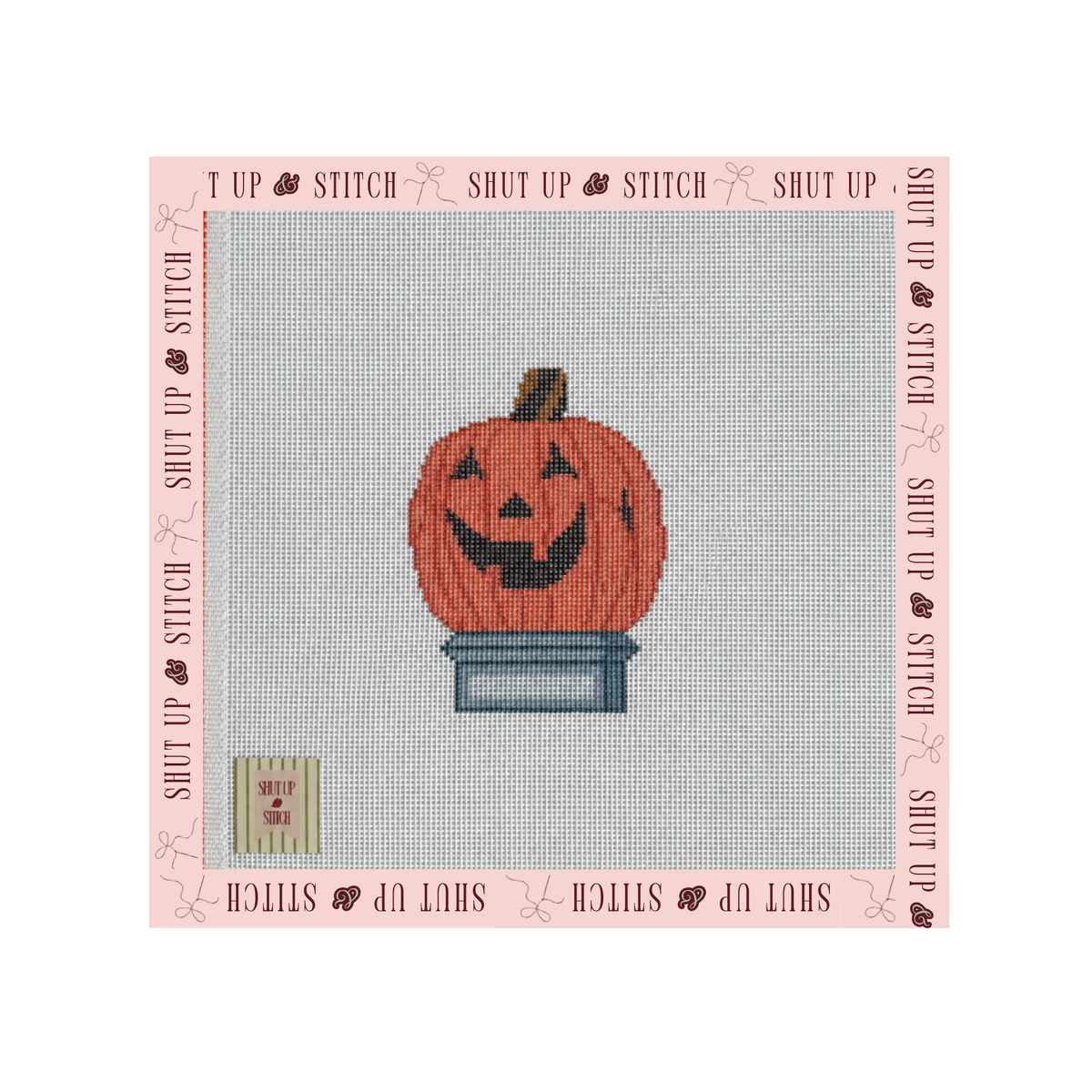 Halloweentown Pumpkin Statue Needlepoint Canvas- Disney Halloween