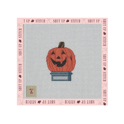 Halloweentown Pumpkin Statue Needlepoint Canvas- Disney Halloween