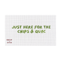Just Here for the Chips & Guac Needlepoint Canvas Pillow