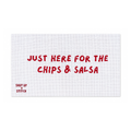 Just Here for the Chips & Salsa Needlepoint Canvas Pillow