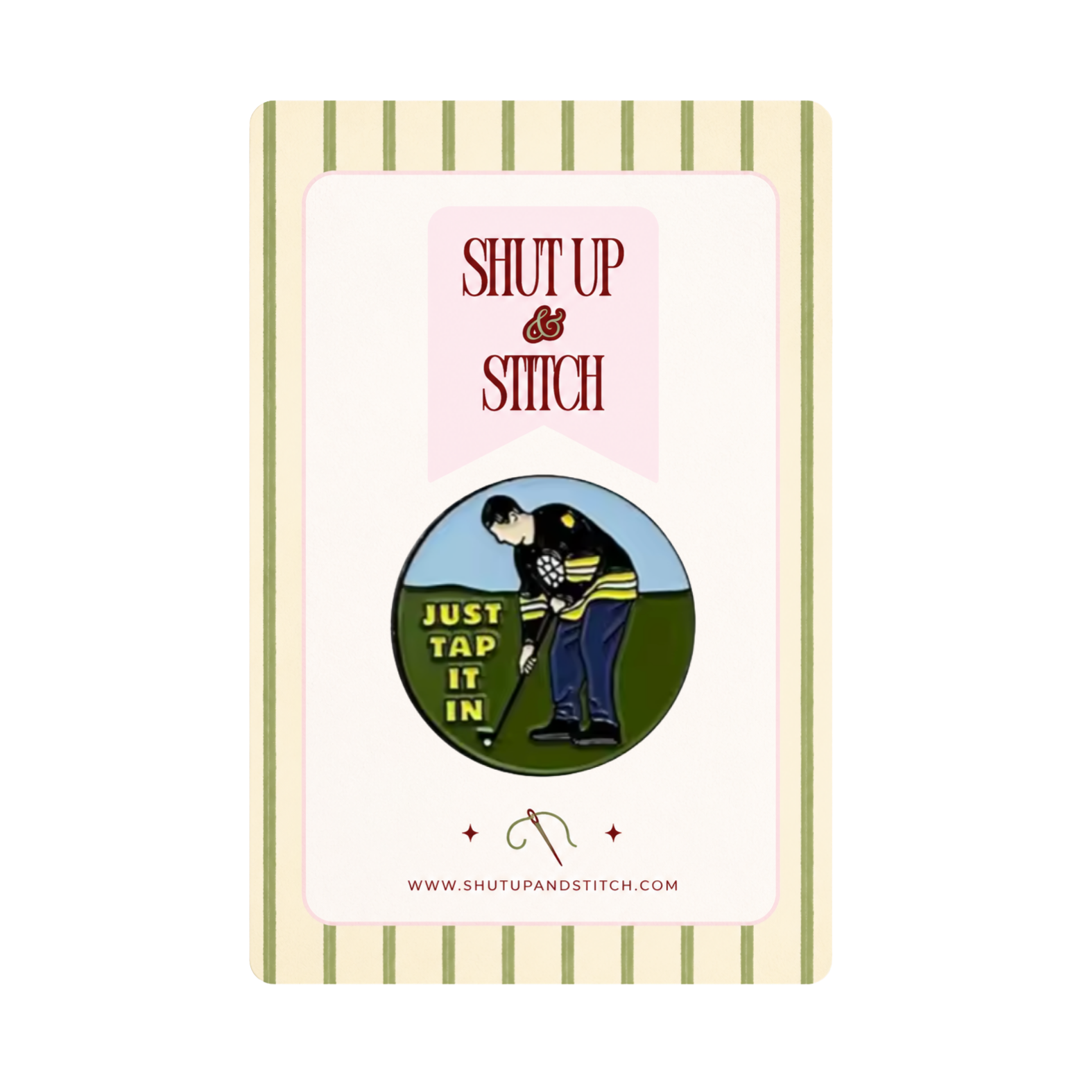 Just Tap It In Needlepoint Canvas – Happy Gilmore
