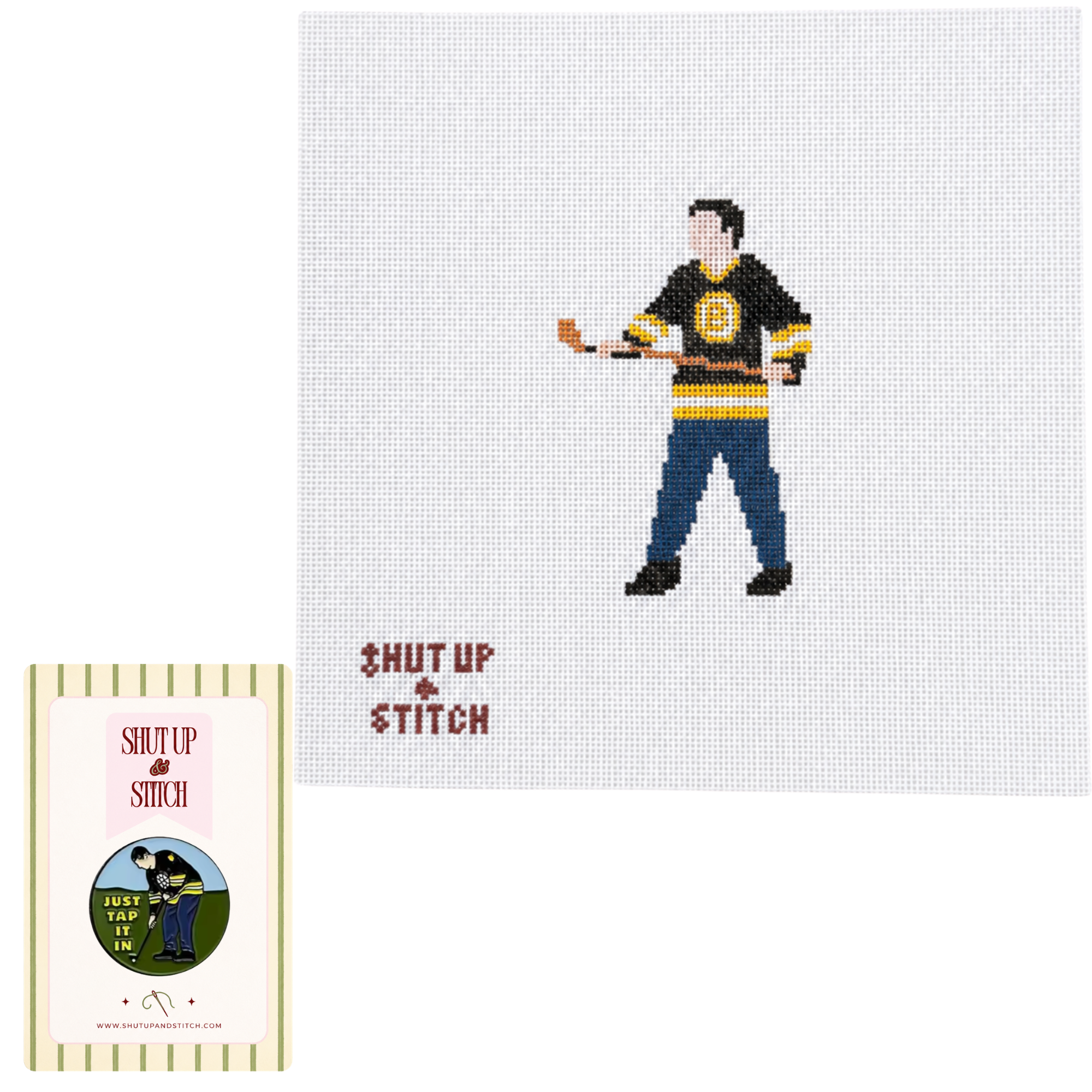 Just Tap It In Needlepoint Canvas – Happy Gilmore