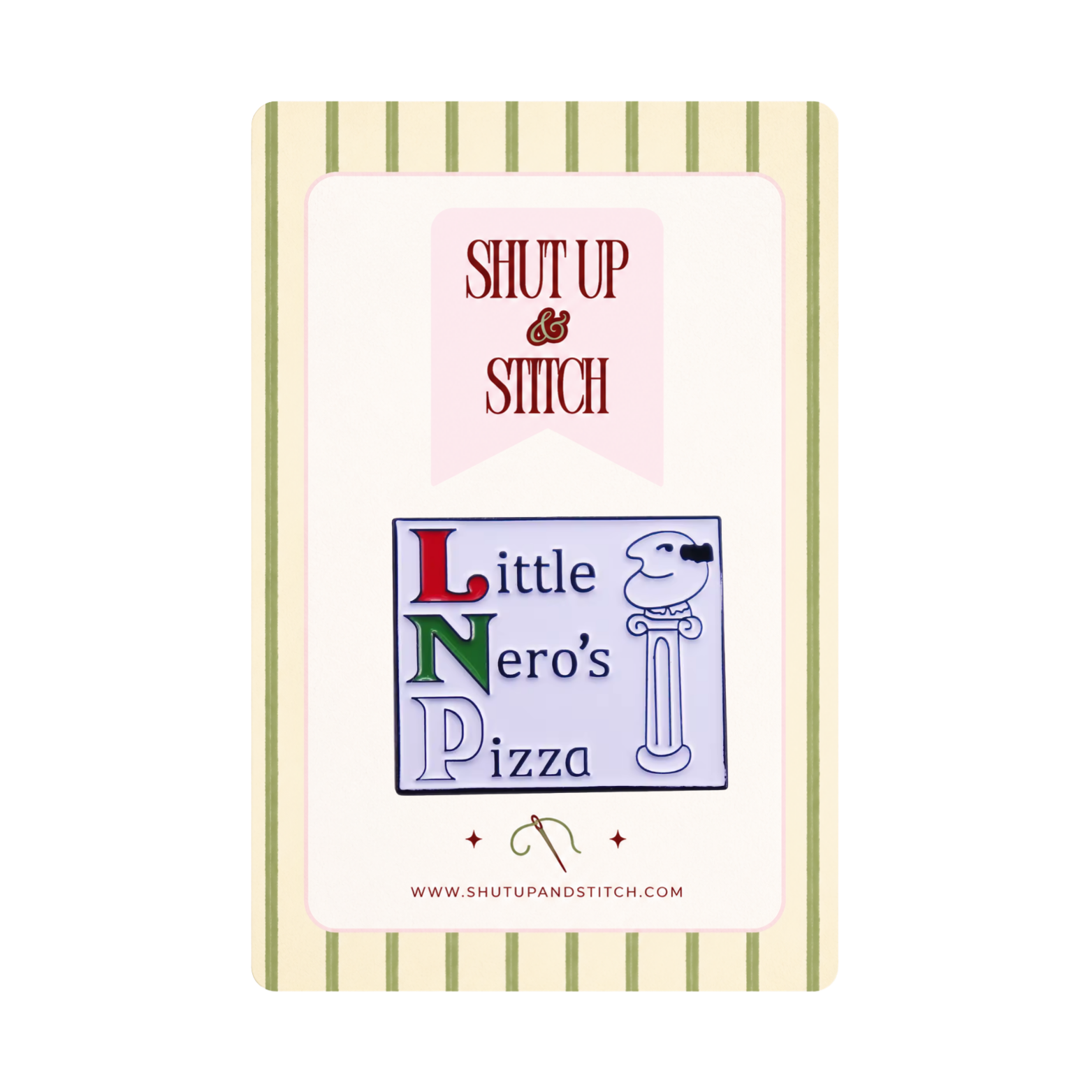 Little Nero's Pizza Car Needlepoint Canvas-  Home Alone