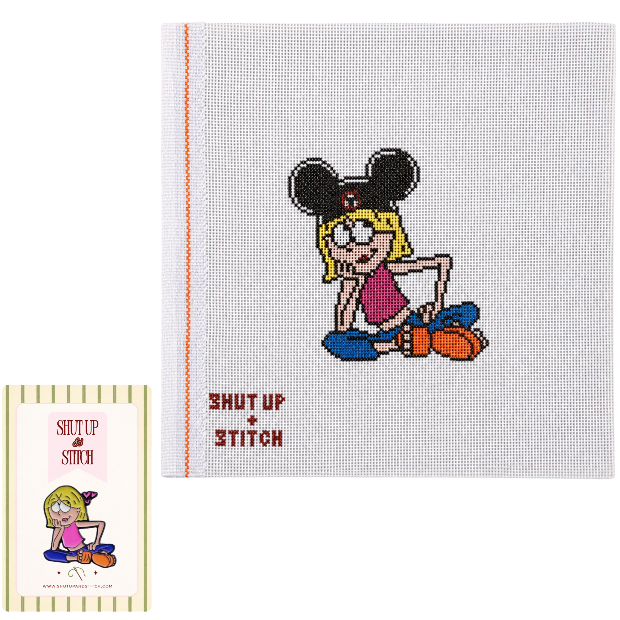 Lizzie McGuire Disney Parks Needlepoint Canvas