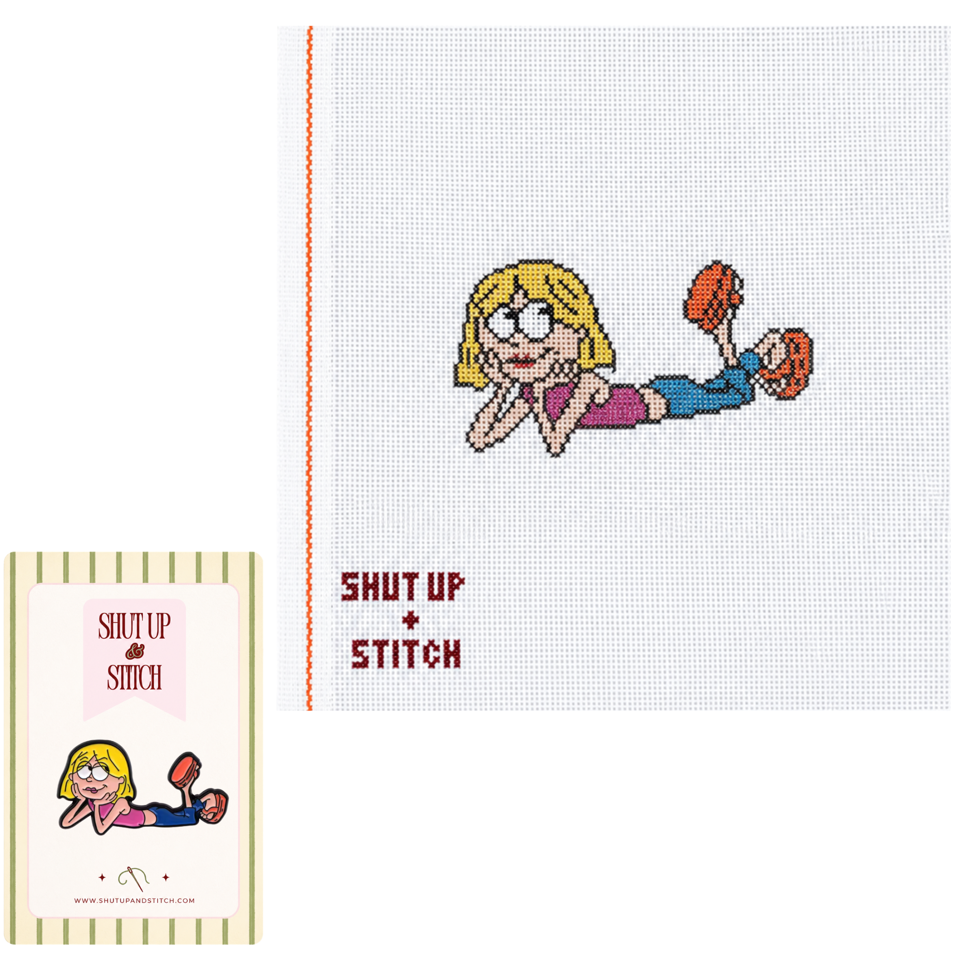 Lizzie McGuire Inspired Needlepoint Canvas