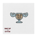 National Lampoon’s Christmas Vacation Marty Moose Mug Needlepoint Canvas