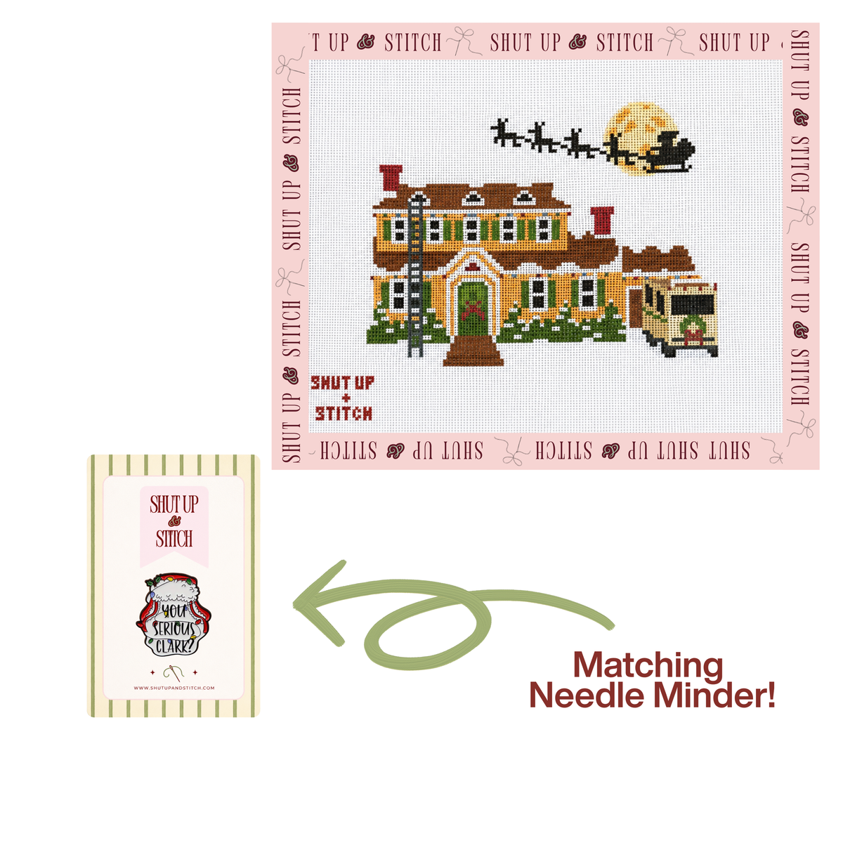 Griswold House National Lampoon’s Christmas Vacation Needlepoint Canvas