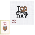 Pretzel Day Needlepoint Canvas- The Office