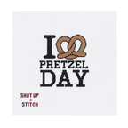 Pretzel Day Needlepoint Canvas- The Office