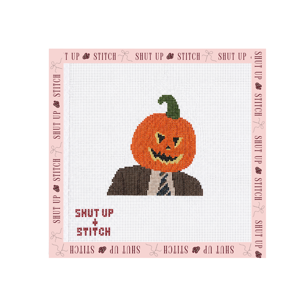 Pumpkin Head Dwight Needlepoint Canvas – The Office