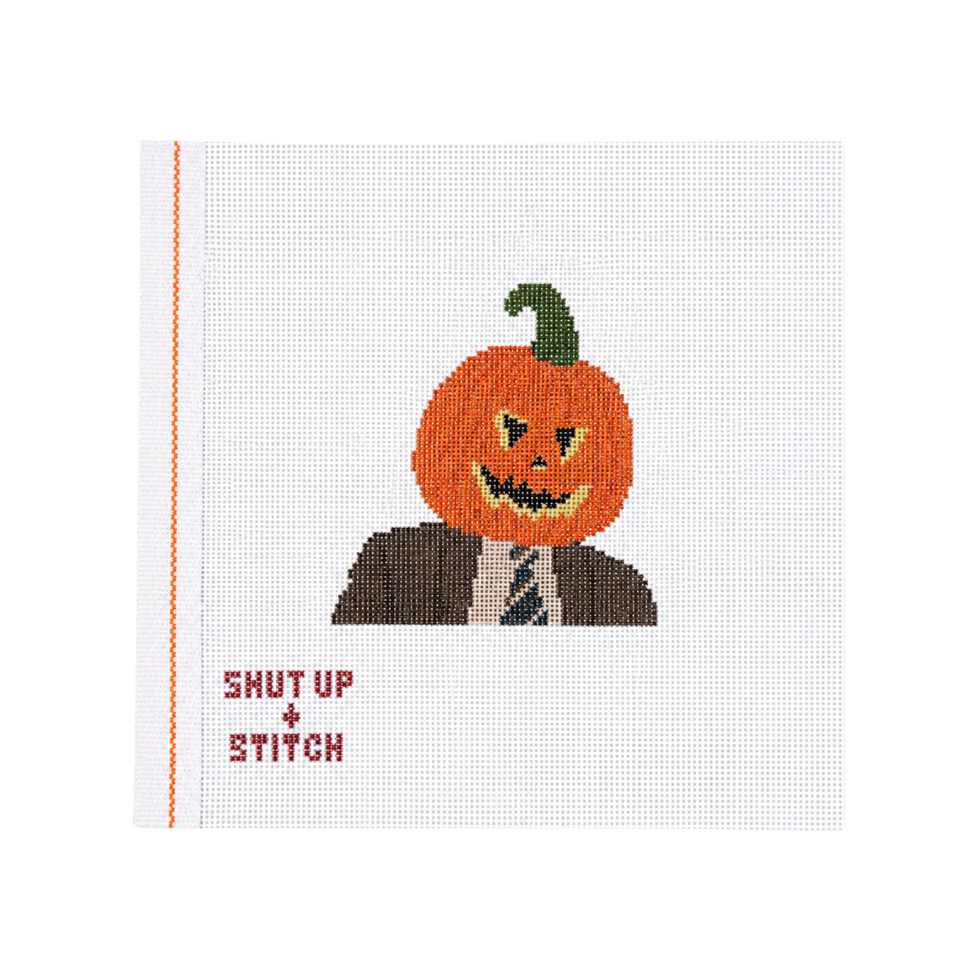 Pumpkin Head Dwight Needlepoint Canvas – The Office