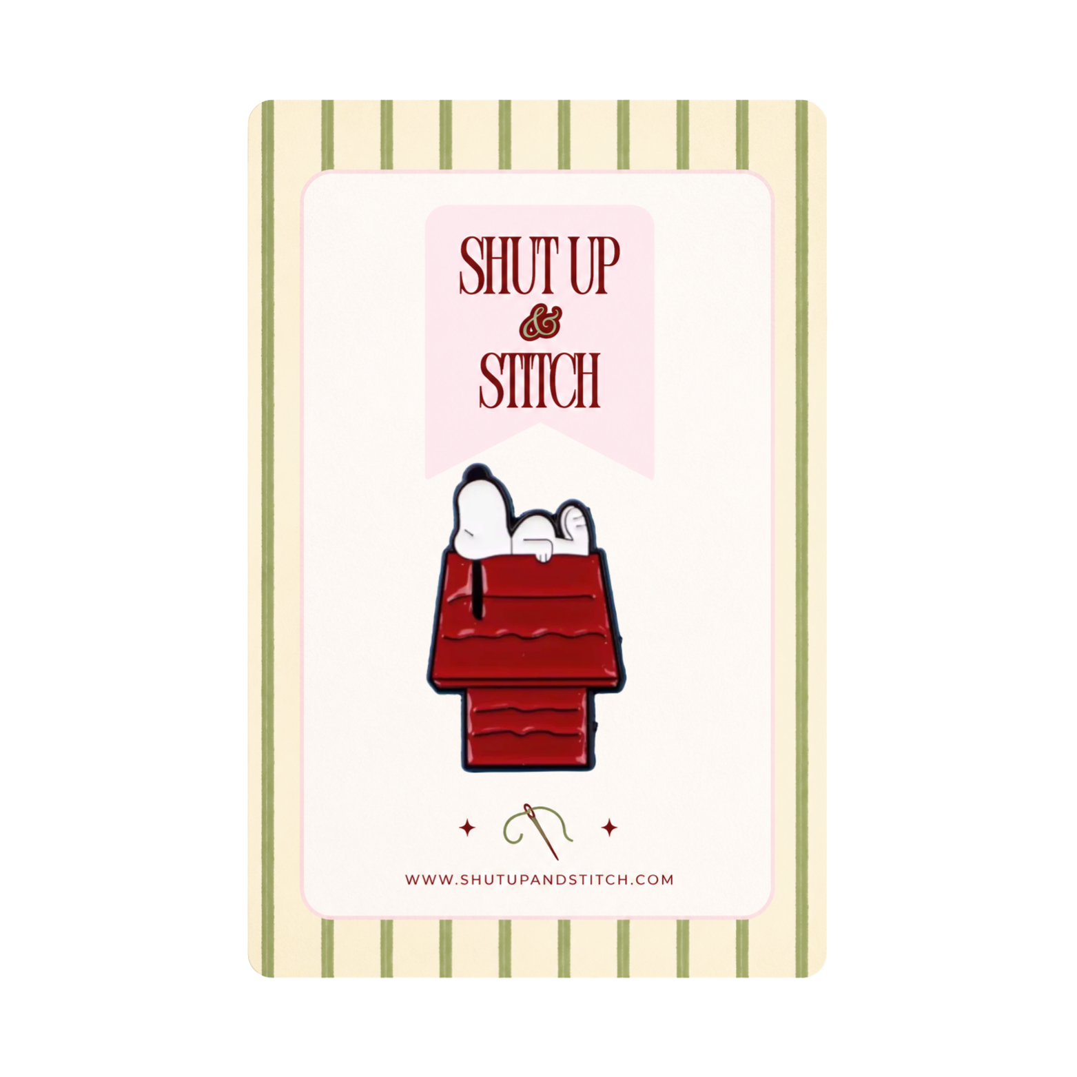 Snoopy on Doghouse Needlepoint Canvas – Peanuts