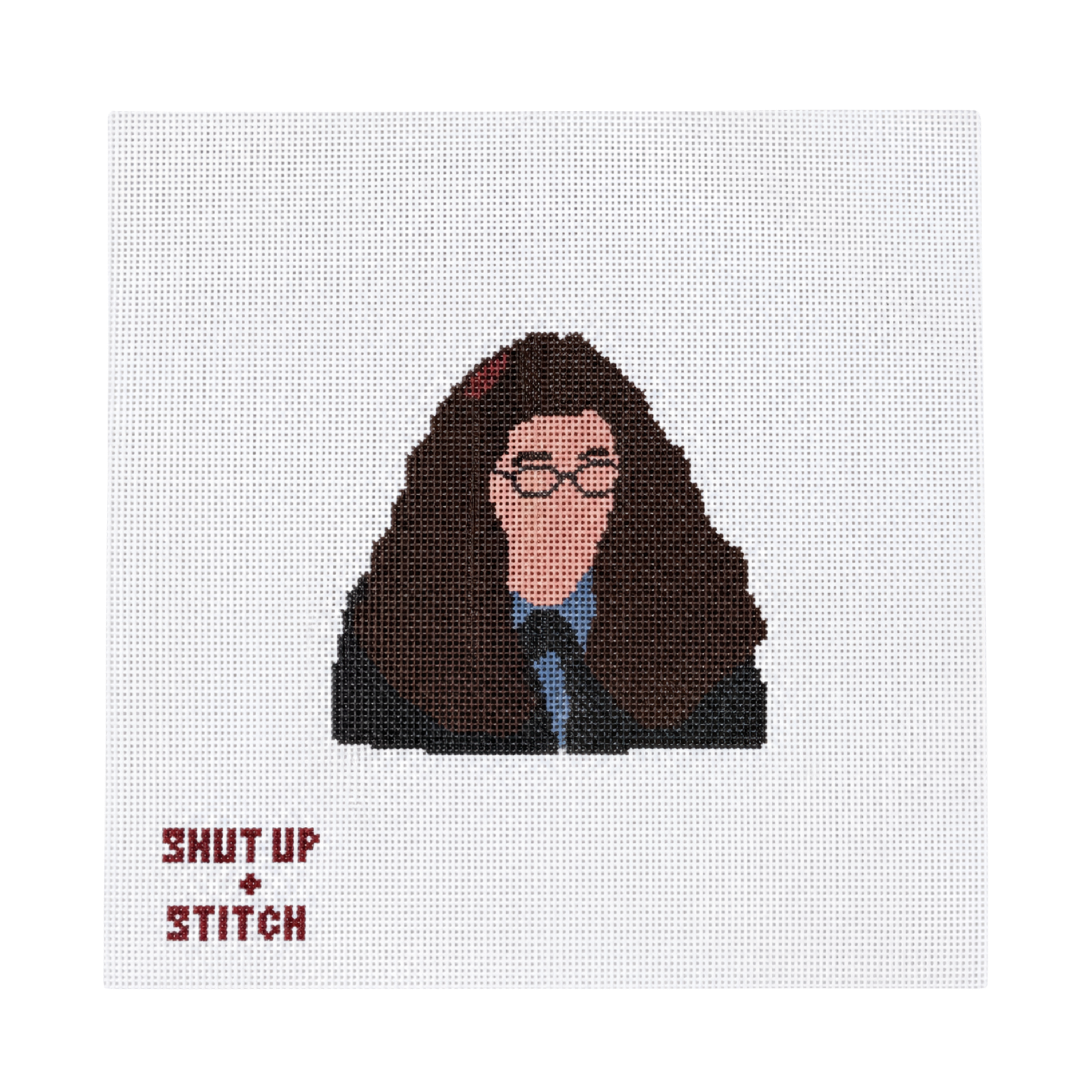 The Princess Diaries Mia Thermopolis “Shut Up” Needlepoint Canvas