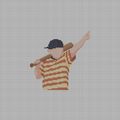 The Sandlot Calling His Shot Needlepoint Canvas