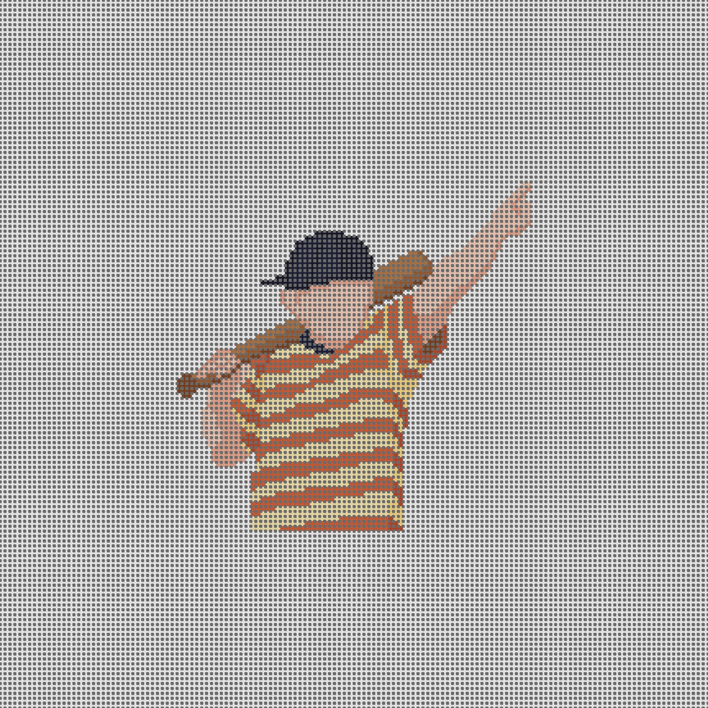 The Sandlot Calling His Shot Needlepoint Canvas