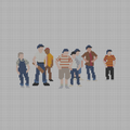 The Sandlot Gang Needlepoint Canvas